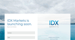 Desktop Screenshot of idxmarkets.com