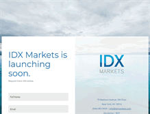 Tablet Screenshot of idxmarkets.com